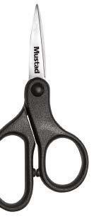 for comfort These scissors are fantastic for cutting braided line as well as mono and fluorocarbon Made of stainless steel with plastic soft handle Delivered in a Display of 4 pieces Mustad- Size 653