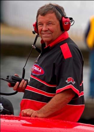 Crew Chief Brother of N. Mark Evans, Mitch Evans is a highly accomplished driver and boat builder.
