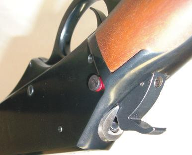 the trigger. Failure to do so may result in accidental death or serious injury. When finished shooting, immediately set the manual safety to the safe position ( GREEN side exposed).
