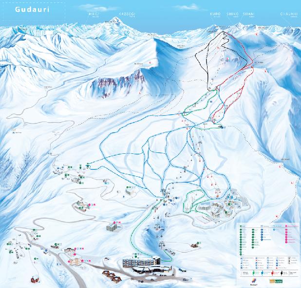 ski range Highest mountains in Europe Highest ski point 5147 metres 70km of trails Host of the 2023 Freestyle Ski World