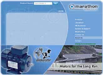 Use the Motors link to obtain information specific to Marathon Electric motors, kits, drives,