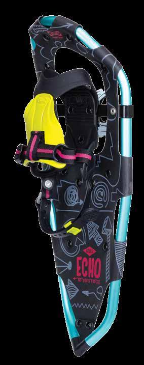 YOUTH SERIES SPARK & ECHO Built for snowshoers ages 8 to 12, the Spark and