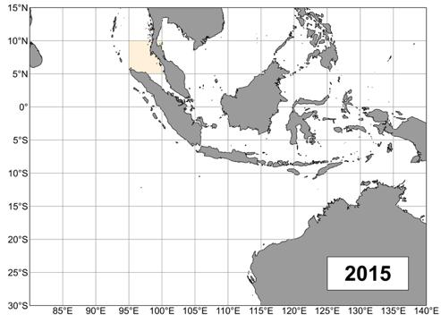 observer deployed in 2017), the darker areas show intensity of fishing sets