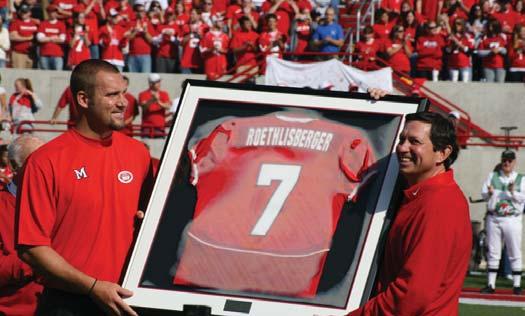 Roethlisberger helped orchestrate one of the most impressive seasons in Miami history as the 2003 RedHawks compiled 13 consecutive