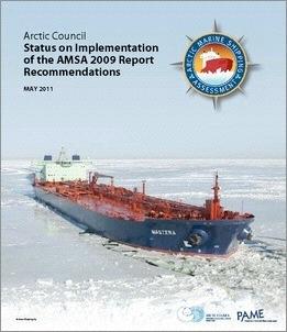 AMSA follow-up Role of PAME Implementation Plan (matrix) Actions to be implemented at national, Arctic regional and global
