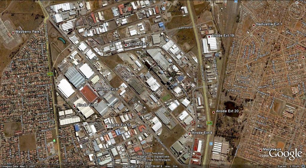 LOCALITY Hayes Lemmerz is located on ERF A0800200001470, No. 3 Botha Street, Alrode Extension 2, Alberton; Johannesburg, Gauteng. Refer to Figure 2: Hayes Lemmerz Site Location.