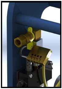 For optimum results all air lines, fittings, and hoses used to supply the press should be the equivalent of 1/2" minimum. B. The minimum air pressure for operation is 50 PSI; the maximum is 100 PSI.