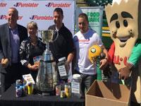 New Tackle Hunger Record Set The Edmonton Eskimos extended family and fans raised a record 130,000 lbs of food for