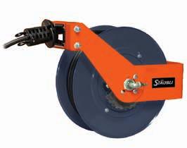 Technical characteristics ETO hose reels Hose reel equipped with a re-reel ratchet stop with click action. Drum fitted on ball bearings Return spring mounted on hub and housed in the drum.