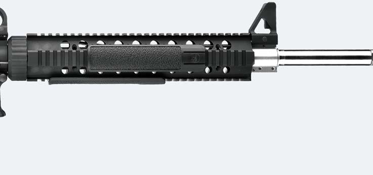 receiver with durable anodized coating High-accuracy barrel is made of special barrel-grade stainless steel.