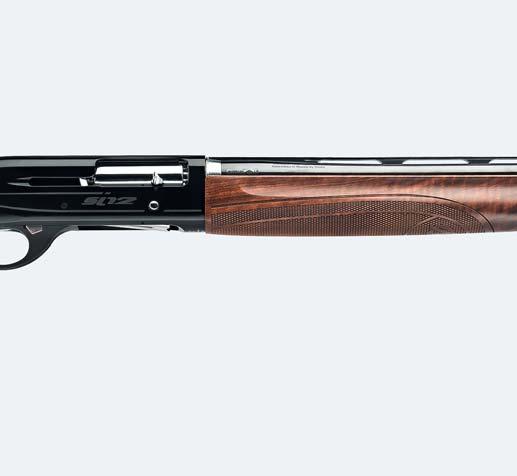 Marocchi Si12 / Walnut Design 35 Stock material: walnut Semi-auto inertia operating system Vent rib barrel Lightweight receiver made of highly durable light alloys with wear-resistant coating