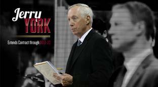 Storylines outside the stats Jerry York signs contract extension through 2019-20 season Jerry York, the Schiller Family Head Hockey Coach, has agreed to a contract extension through the 2019-20
