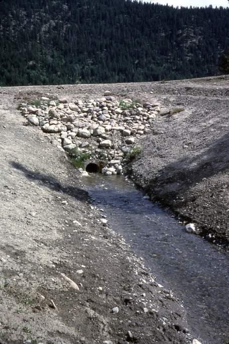 Dam Components Sluiceway - proper drainage