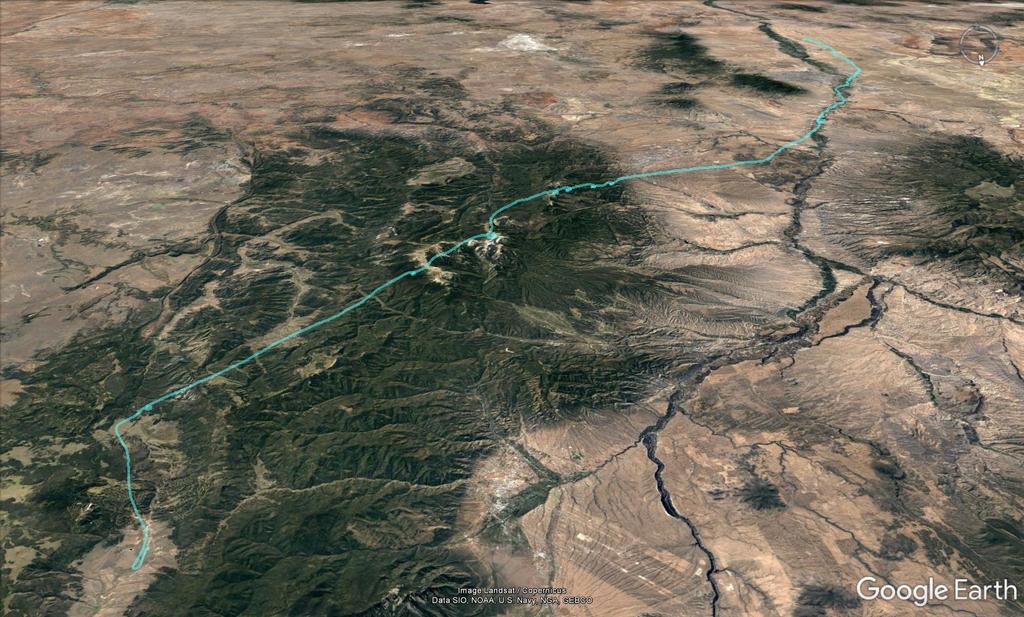 Here is my GPS track from the flight up to Angel Fire.