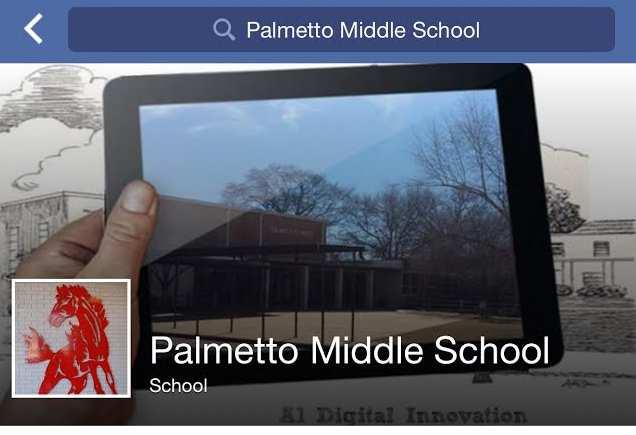 Good afternoon! This web site will allow you to keep up with what s going on at Palmetto. Each week Palmetto Middle School is going to post a weekly update on this page.