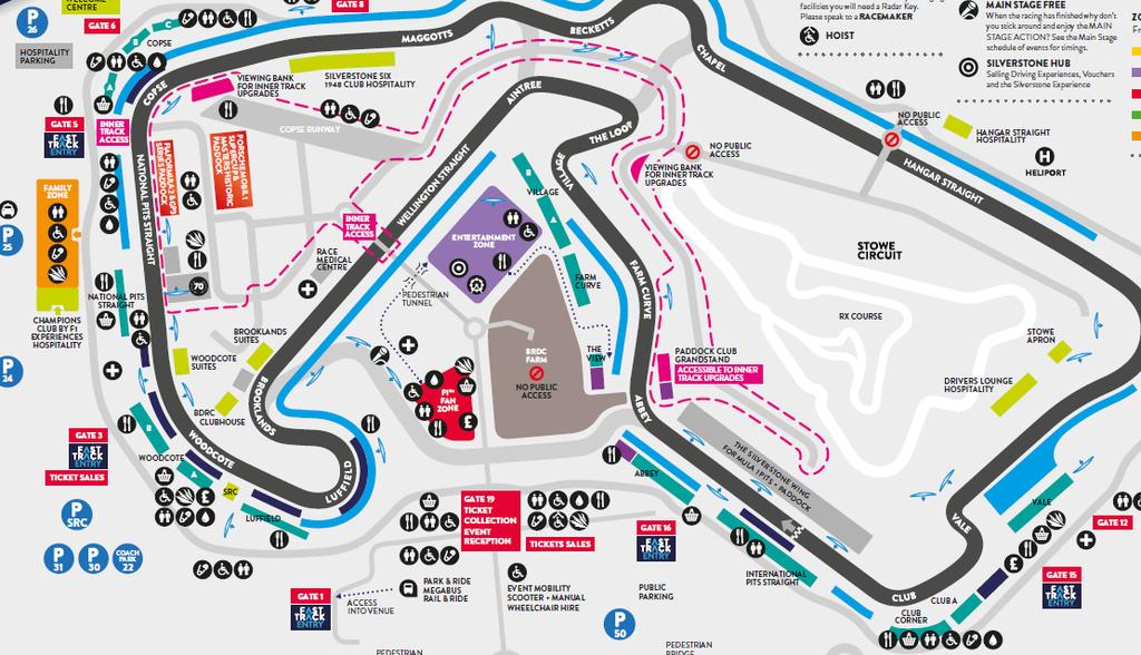 Support Race to Formula 1 Rolex British Grand Prix Silverstone, Northamptonshire, NN12 8TN 05-08 July 2018 A to Z of REQUIREMENTS, LOGISTICS and ESSENTIAL INFORMATION CIRCUIT ADDRESS: Silverstone