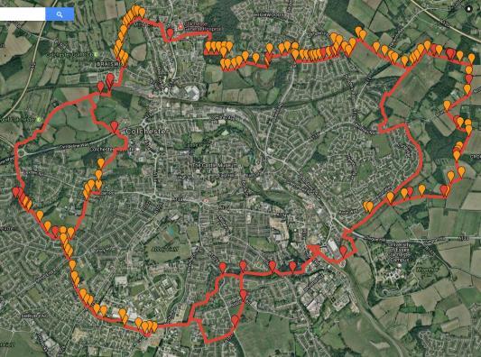 The Colchester Orbital Project Obstacle Audit (barriers to access on the Orbital) (Autumn 2016) The Orbital map can be seen here: The Colchester Orbital Online Map (obstacles indicated in red)