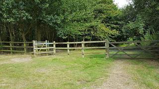 Orbital North West Charter Wood to High Woods Visitor Centre 23. Kissing gate at entrance to Charter Wood Ref: 51.90099, 0.