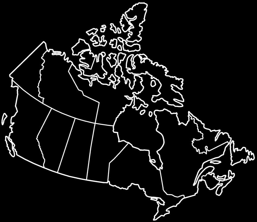3. On the map of Canada below, using the following table, create an infographic that displays the population and size of each province. Using a legend is recommended.