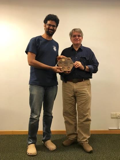 Sriman NCVK receiving award from Region XIII Chapters Regional