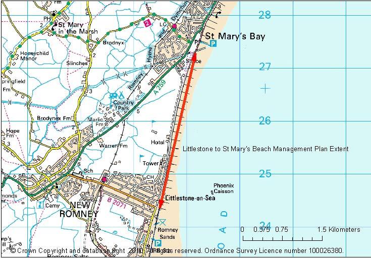 Figure 19 Location Plan of Littlestone to St Marys Frontage.