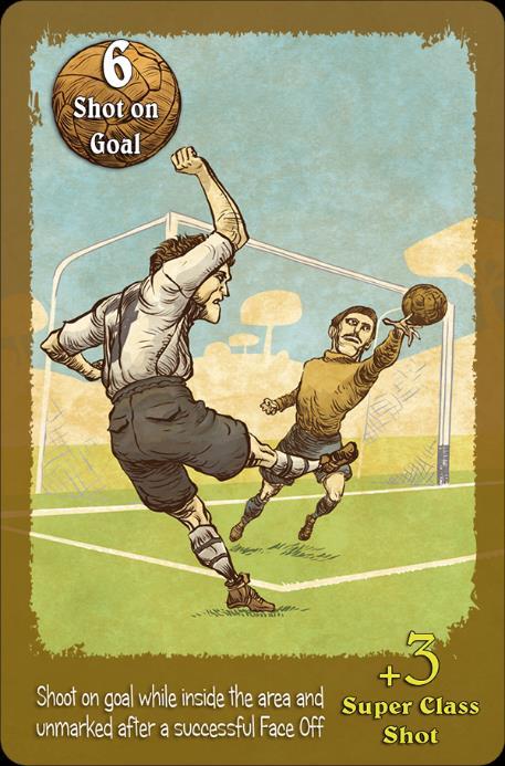 Shot-on-Goal Shot-on-Goal is the third phase of your attacking turn. Pick one of your Shot-on-goal cards to shoot.