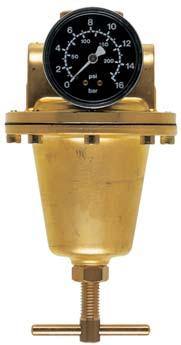 Water Pressure Regulator STANDARD Pressure regulators protect water installations against line pressures that are too high.