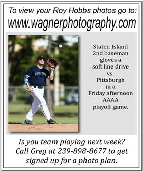 7 HIGHLIGHTS Staten Island Bombers catcher warms up his pitcher Photo By: Greg Wagner Game Highlights Tuesday Oakville Golden A s 9, Ft. Myers Hooters Blues 5 JB-S A s: PITCHING: M.