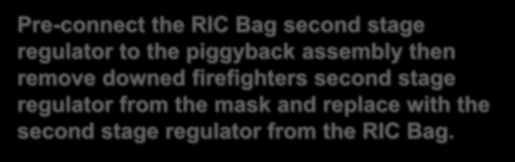 regulator from the mask and