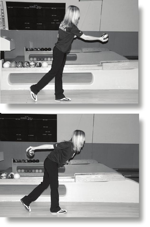 THE 3 STEP APPROACH For those who can manage bowling one handed, the most common and most successful way of delivering the ball is the THREE STEP APPROACH.
