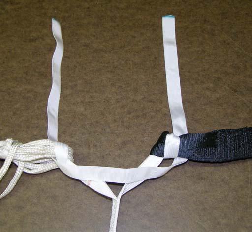 *13. Using a15-inch length of 1/2 Type 3 webbing, create the zipstrip