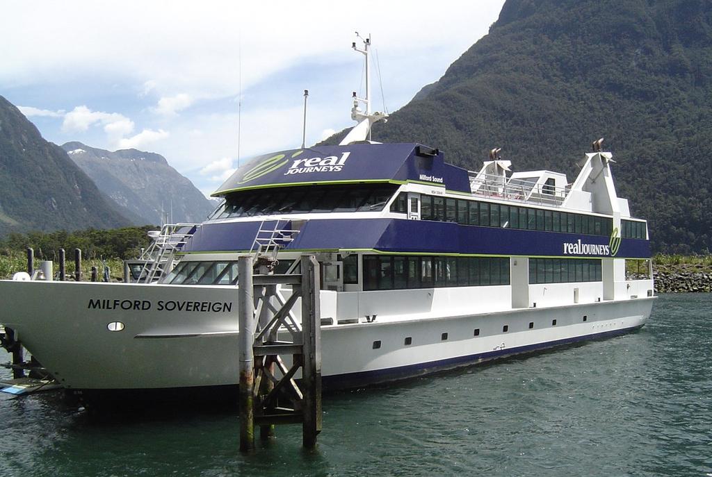 SUMMARY While on a routine scenic cruise in Milford Sound, on 30 September 2005, Real Journeys vessel Milford Sovereign was struck by a very strong gust of wind reaching 65 knots on the starboard