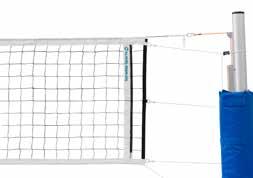 Volleyball net for top competition 1654005 Competition net without side sticks, conform to FIVB rules, knotless black nylon 2,5 mm, meshes