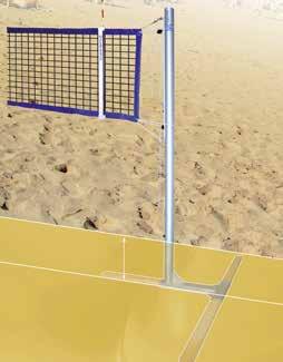 T-bases with wooden extensions. Protection pad for volleyball post 1654035 Height 200 cm, thickness is 3 cm.