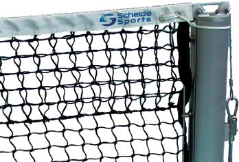 Tennis Tennis net Type Blizzard 1657520 Tennis net for competition. 2,2 mm polyethylene and double meshes 55x55 mm. With plastified surface 5 mm thick steel cable (13,60 m) and a nylon upper band.