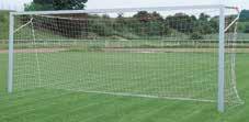 Football goal 732x244 cm 1616801 Oval aluminium posts with net hooks. Wall thickness of 2 mm with 4 mm reinforcement strips according to FIFA guidelines. Internal aluminium corner joints.