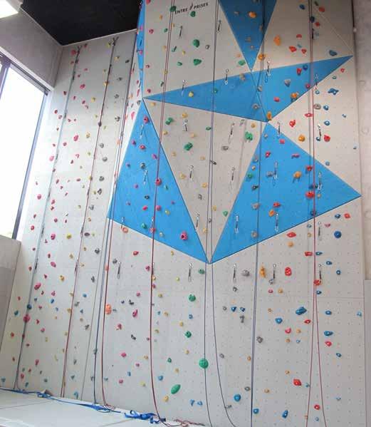 the world over recent years. Climbing walls offer a safe challenge, that develops team spirit and self-confidence.