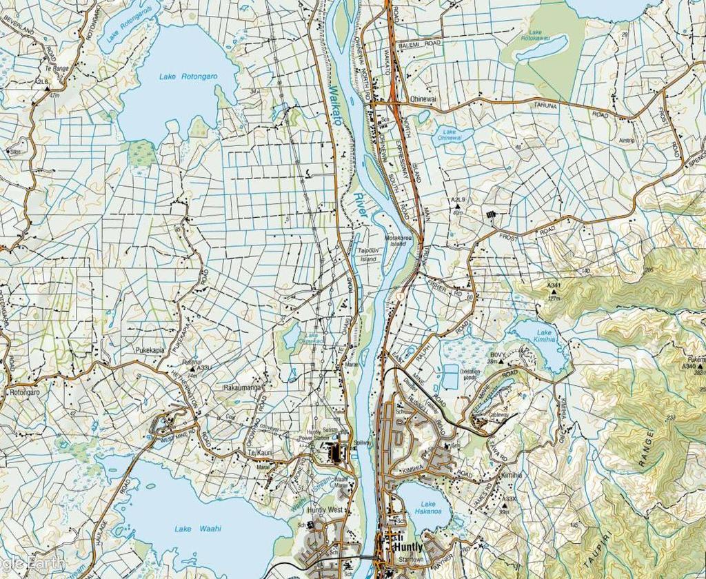 2 Methods 2.1 Study site Lake Ohinewai is a shallow, riverine lake on the Waikato River floodplain with a maximum depth of 4.5 m and a surface area of 16.8 ha (Figure 2).