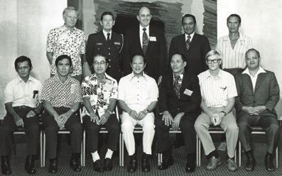 Original members of the Western Pacific Regional Fishery Management Council in 1976.
