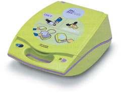 CPR - Defibrillation A defibrillator delivers a carefully measured charge of electricity to the chest. The defibrillator has a flat pad.