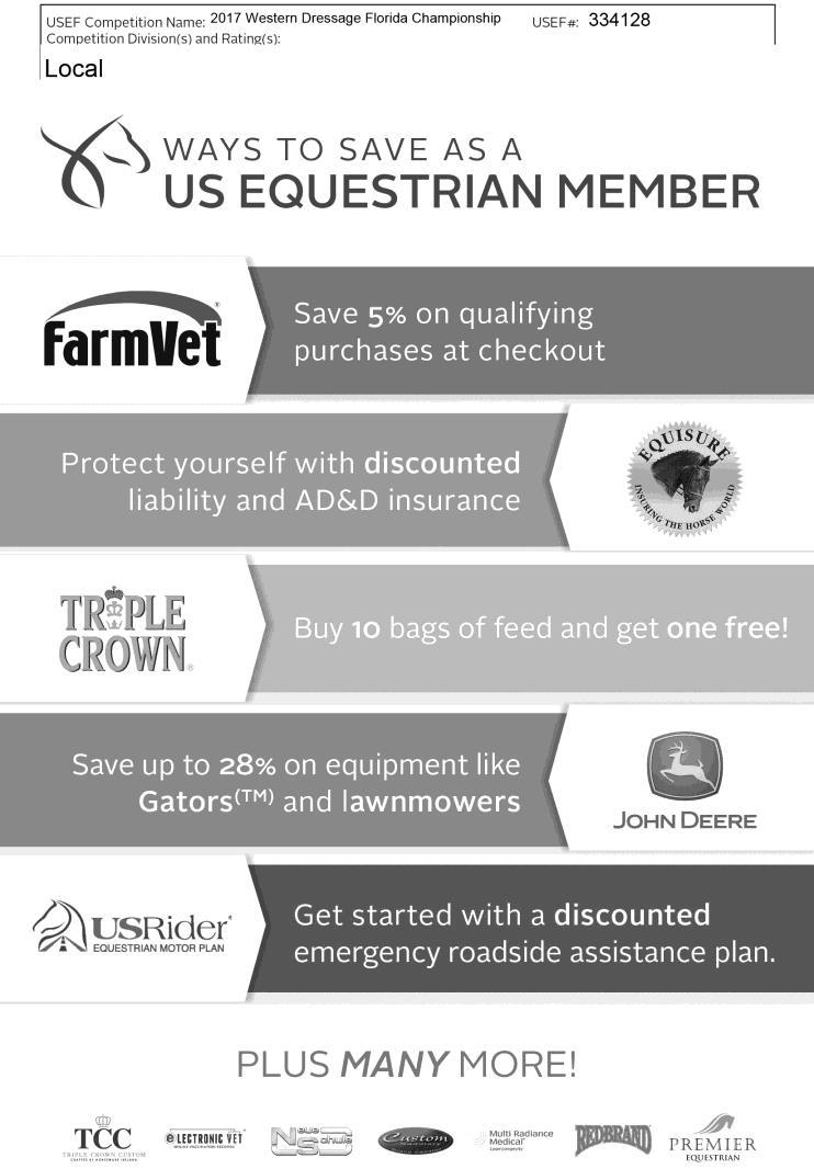 United States Equestrian Federation rules are in force from the moment show management allows access to the showgrounds. This includes conduct, correct saddler and equipment, and attire.