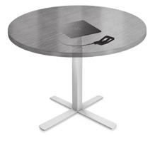 & short-balanced X-bases & disc bases Counter-balanced tables go from seated-to-standing height, while the short-balanced goes from coffee-to-seated height.