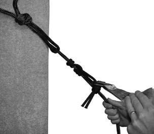 Hook the seat back elastic bungee cord as shown in Figure 20 to keep it secure while you climb. Step 4.