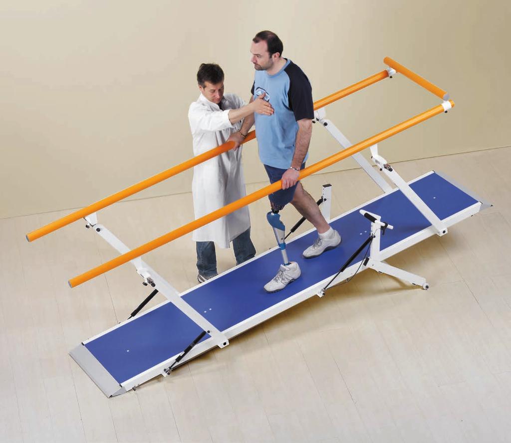 Made in Italy 8 SLOPING SITUATIONS AT THE GYM The inclination of the main footboard of this parallel bar system (code no.