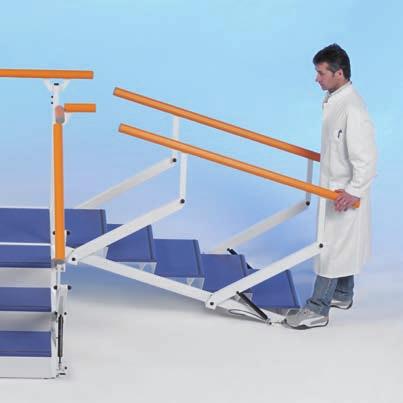TM Introduction Exercise Staircases for Rehabilitation - Plus Line In a progressive therapeutic exercise, the use of stairs for rehabilitation is aimed at reintegration to home and creation of