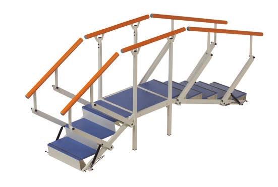 Made in Italy PLUS LINE 8 01338 FOOTBOARD 2 STRAIGHT FLIGHTS Module intended for use with two flights that can be chosen from among three alternatives: low or high steps, or a slide.