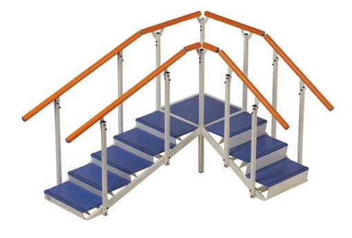 Made in Italy STANDARD 8 01339 PLATFORM WITH 2 CORNER STAIRCASES Footboard 2 corner flights.