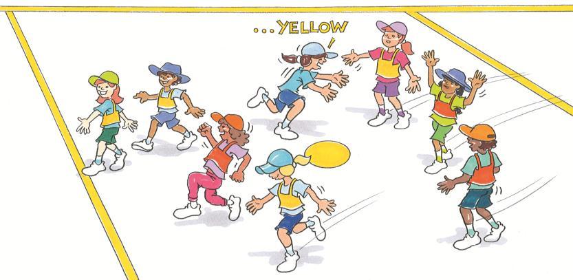 Activity 14 - Golden River Develop space awareness, speed and dodge. All players wear a bib of varying colours and line up on one side of the area.