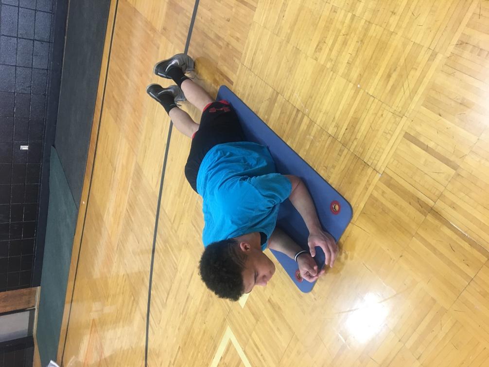 Plank; Repeat for allotted time or reps What muscle group