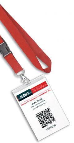 Sponsors lanyards and badges Lanyards and badge holders will be given to visitors throughout RENT 2014.